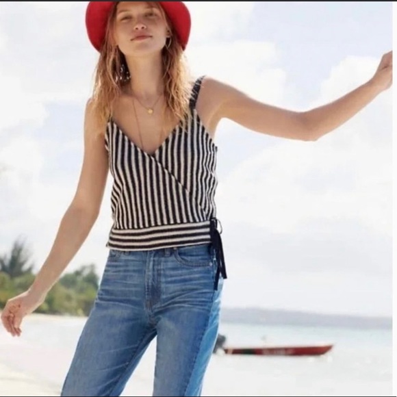 Madewell Stripe Wrap Tank - Picture 10 of 10
